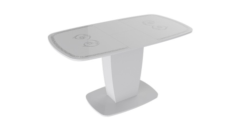 Стол Раздвижной «Аризона» Тип 2 Белый Глянец Разный Принт/Д-1100/1420 мм x Ш-770 мм x В-750 мм