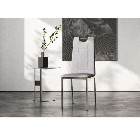 Комплект стульев Орлеан (4 шт), хром рогожка серая