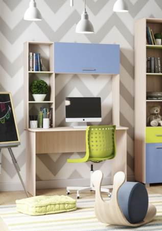 Стол Компьютерный Лайк с Надстройкой  (Д-1100 мм x Г-550 мм х В-1774 мм )