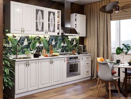 Кухонный Гарнитур Кармен МДФ Белый Глянец 1600/1700/1800/2000 мм